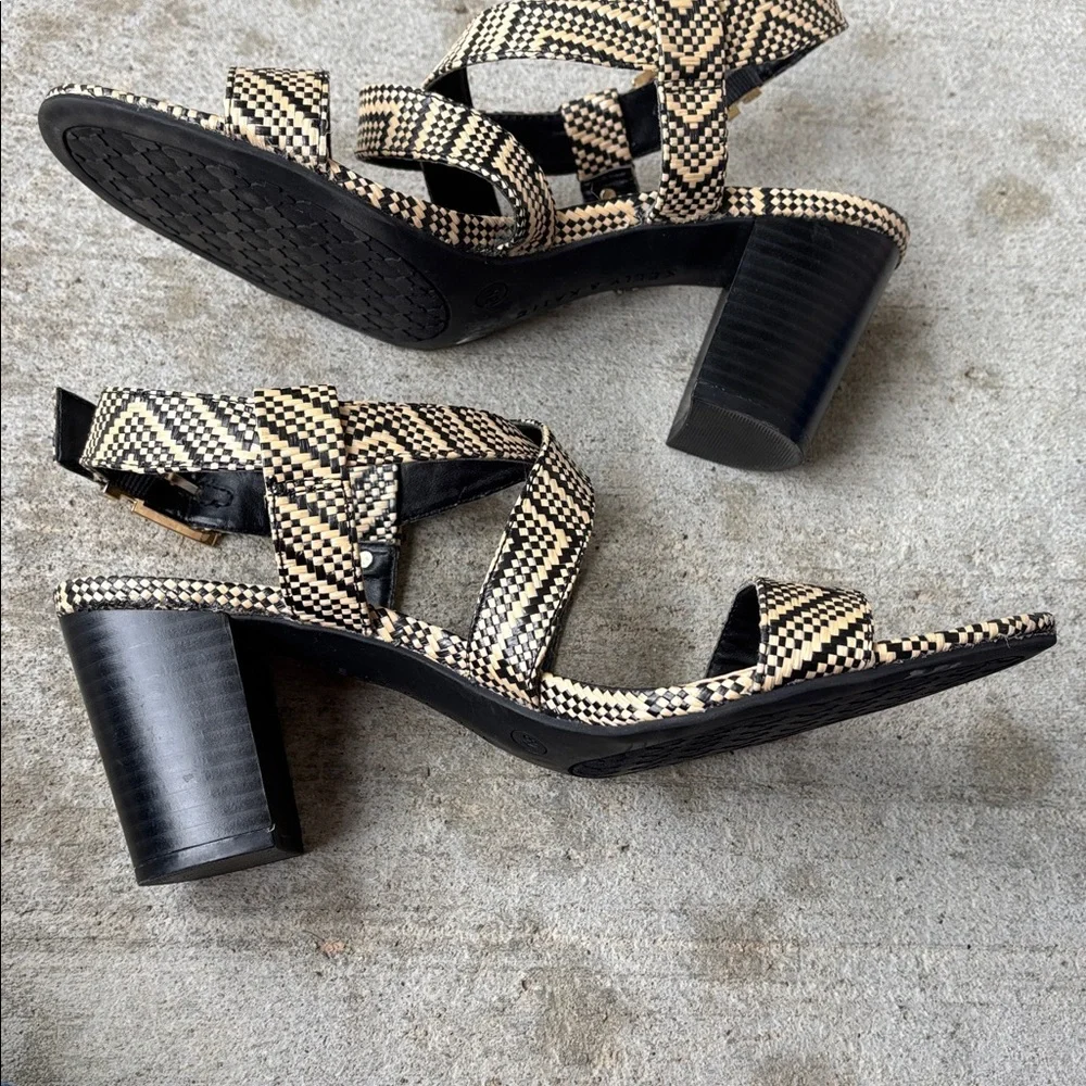 Kelly & Katie Frannie woven block heel sandals
